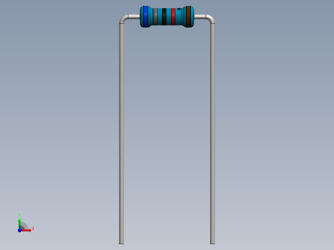 电容器 二极管 电阻器-Resistor 68K Ohm Blue前视图