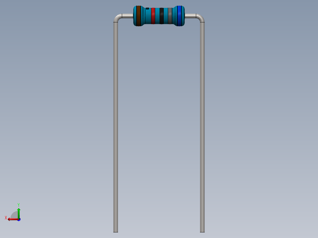 电容器 二极管 电阻器-Resistor 68K Ohm Blue后视图