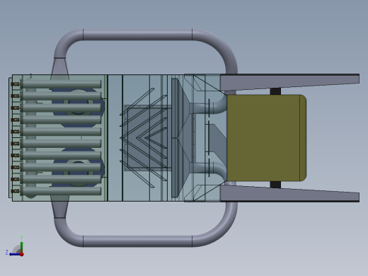 风选机 3D模型右视缩略图