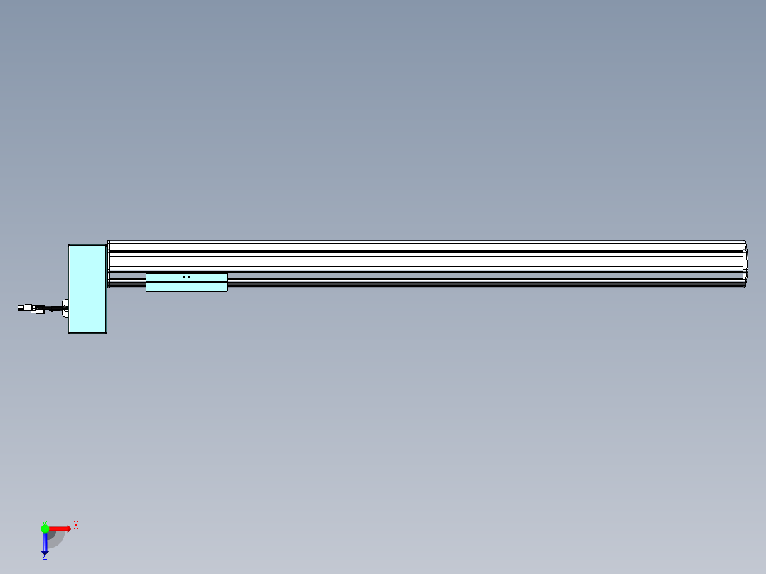 威洛博VBF同步带传动一般环境VBF14-L45-S800-BRU-ZP40-C3俯视图