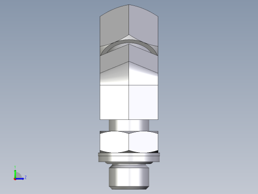 卡套式工业通用硬管接头EO_Adjustable_locknut_45_deg_elbow_VEE10LRCF左视缩略图