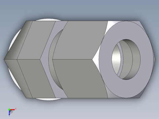 卡套式工业通用硬管接头EO_Adjustable_locknut_45_deg_elbow_VEE10LRCF俯视缩略图