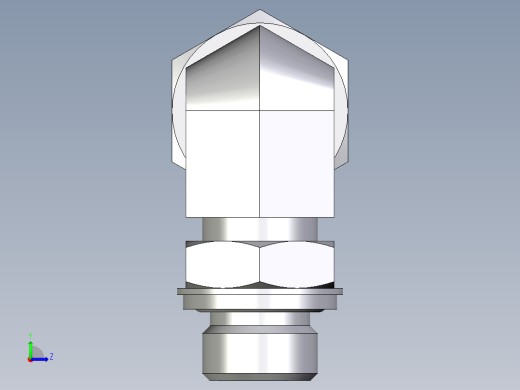 卡套式工业通用硬管接头EO_Adjustable_Locknut_elbow_WEE18ZLRCF左视缩略图