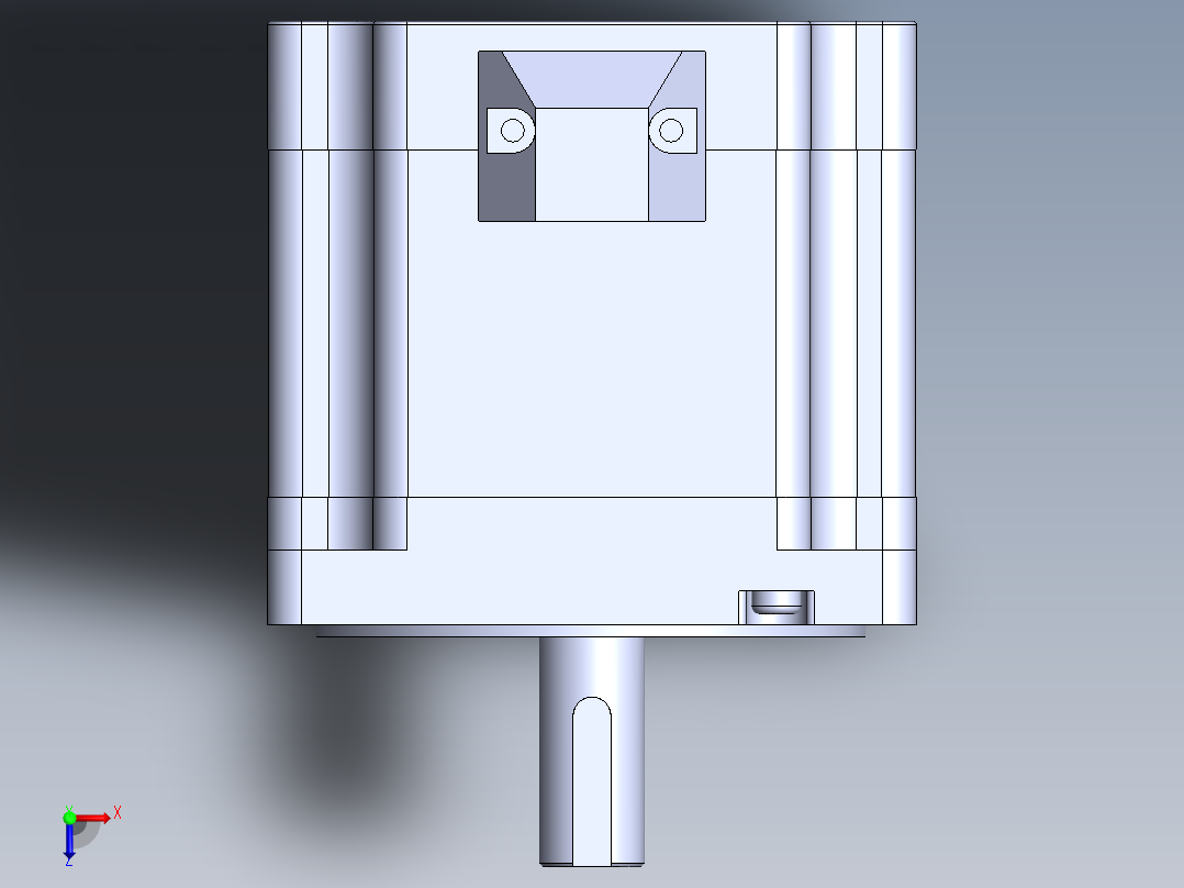 雷赛步进电机86CM45-0-I14俯视图