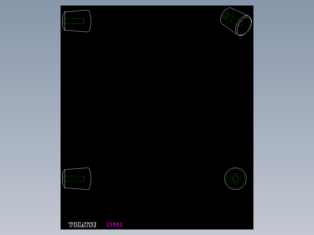 把手I.307-2D多系列多零件图纸模型