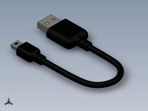 usb连接器正等轴测缩略图