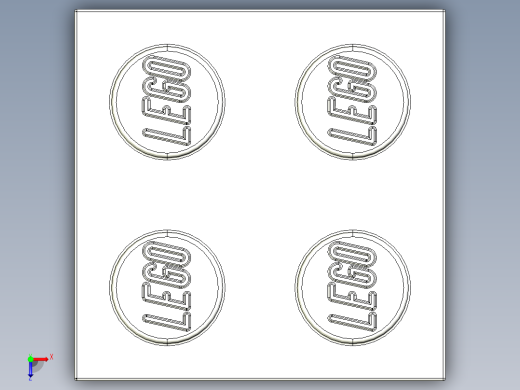 乐高套装 4421基本积木-300301 White Brick 2 x 2.STEP俯视缩略图