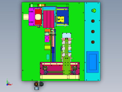 硅片自动堆叠插片机前视缩略图
