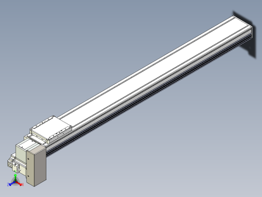 同步带全封闭直线模组TPA-HCB-105D-90-L900-RP-C-P20-N3正等轴测缩略图