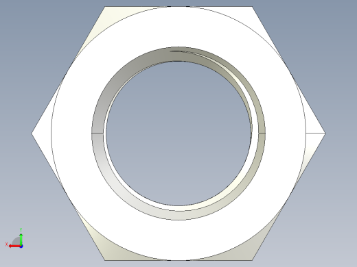 DIN 934 螺母-M52 Nut.STEP后视缩略图