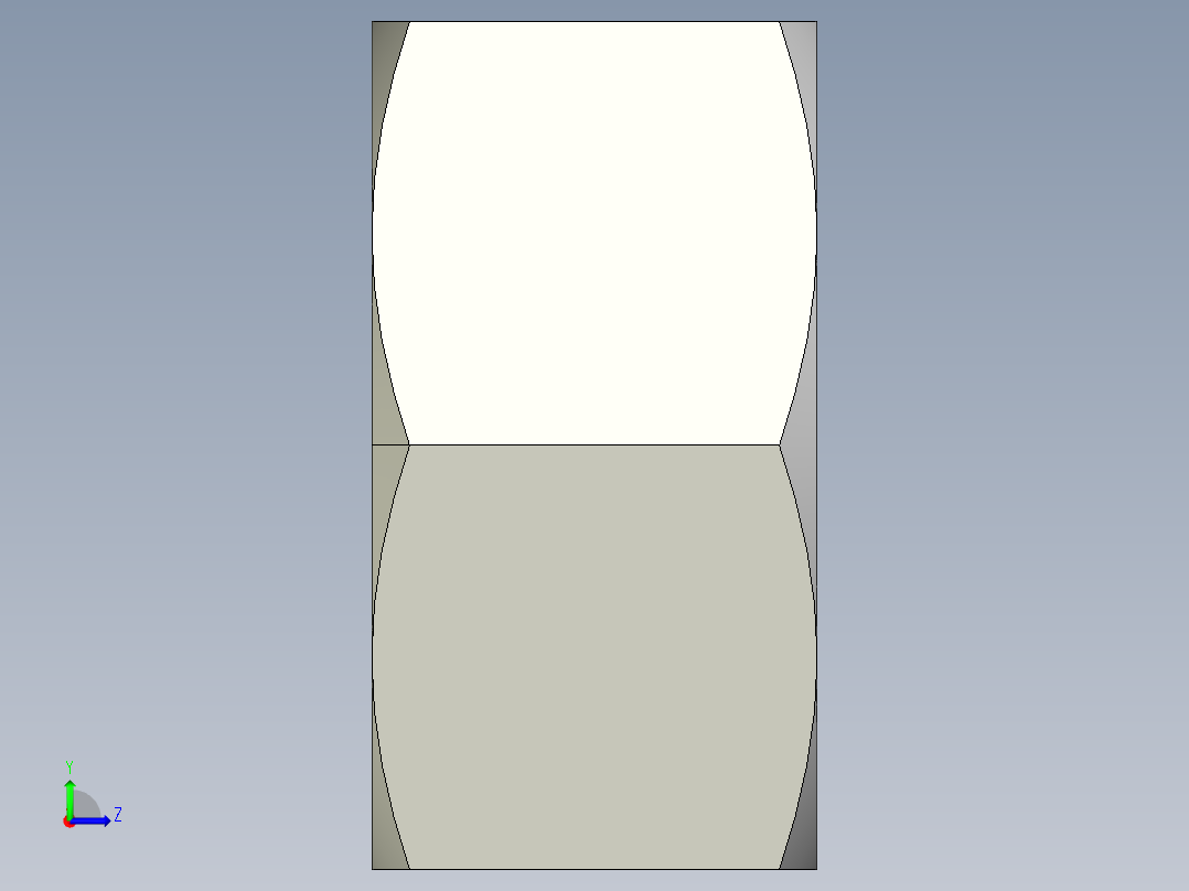 DIN 934 螺母-M52 Nut.STEP左视图