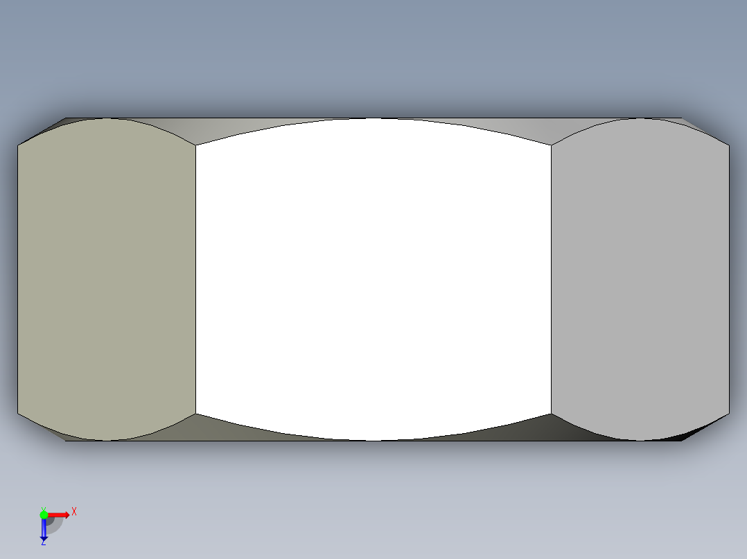 DIN 934 螺母-M52 Nut.STEP俯视图