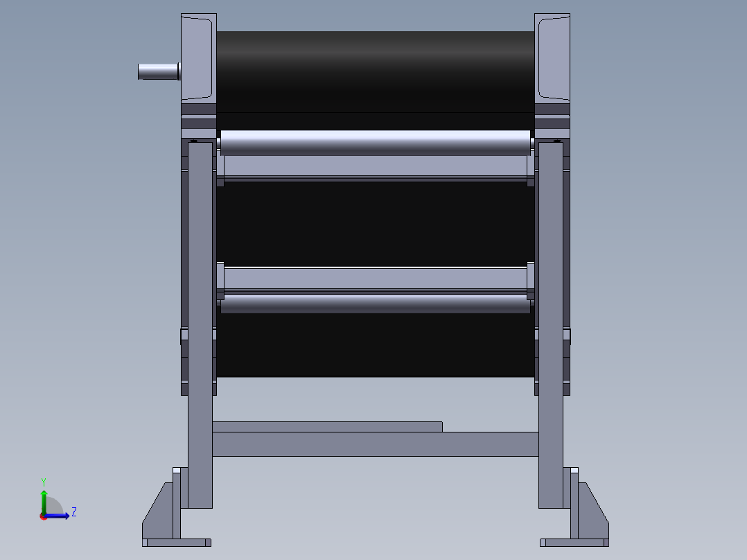 hs-80t-产品输送装置左视图
