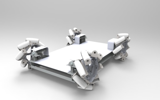 麦克纳姆轮平板3D图纸 IGS格式缩略图