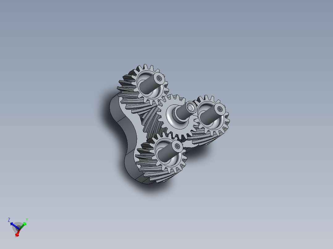 齿轮啮合 (98)主视图