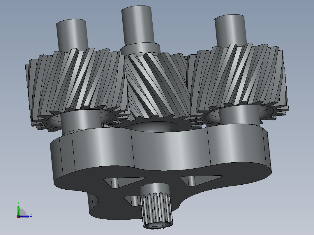 齿轮啮合 (98)左视图