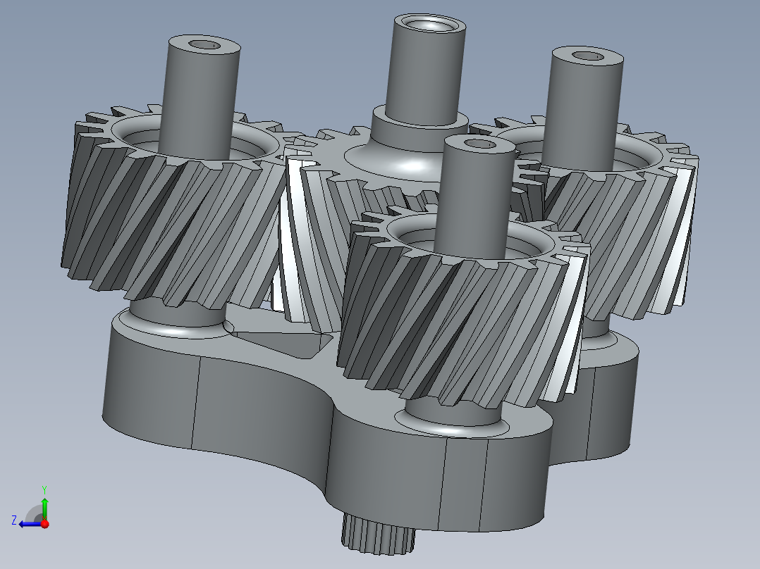 齿轮啮合 (98)右视图