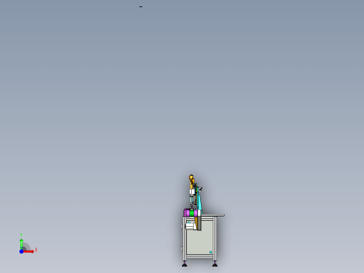 输送线式锁螺丝机step前视缩略图