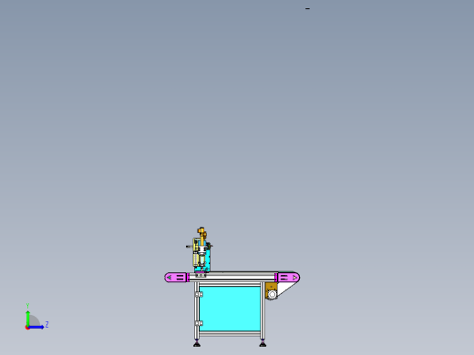 输送线式锁螺丝机step左视缩略图