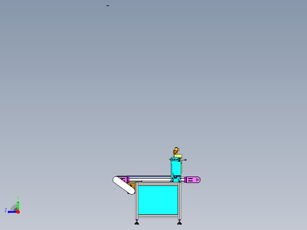 输送线式锁螺丝机step右视图