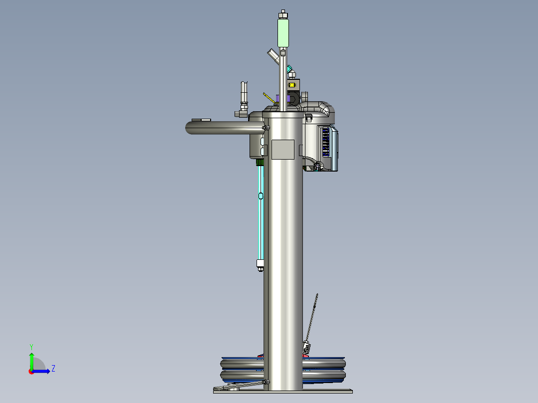 固瑞克涂胶泵igs左视图