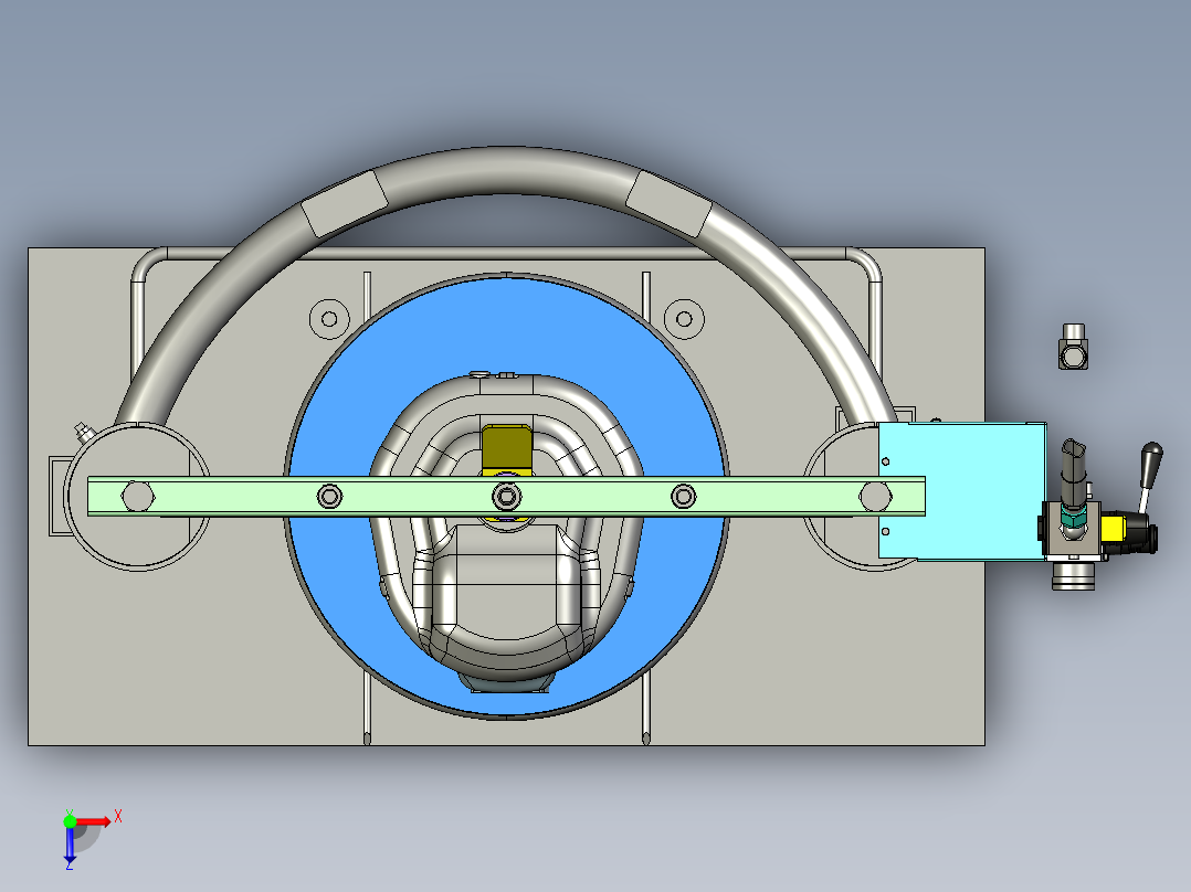 固瑞克涂胶泵igs俯视图