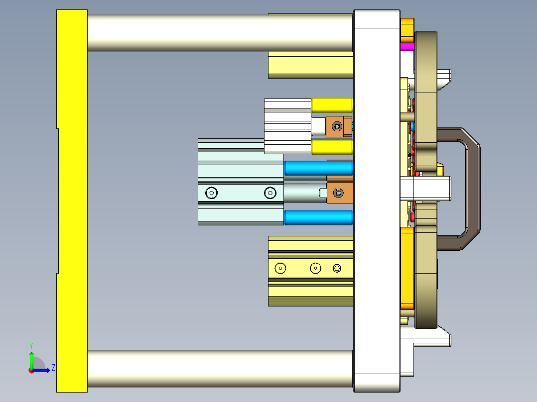 EDB41-C笔记本CNC工装夹具三维模型-CNC9-191113左视图