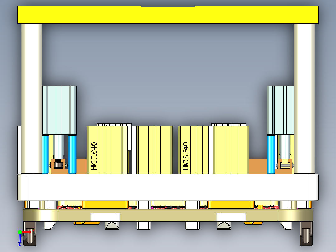 EDB41-C笔记本CNC工装夹具三维模型-CNC9-191113俯视图