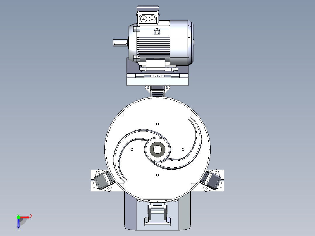 B3003269-批次砂混合器 100Kg俯视图
