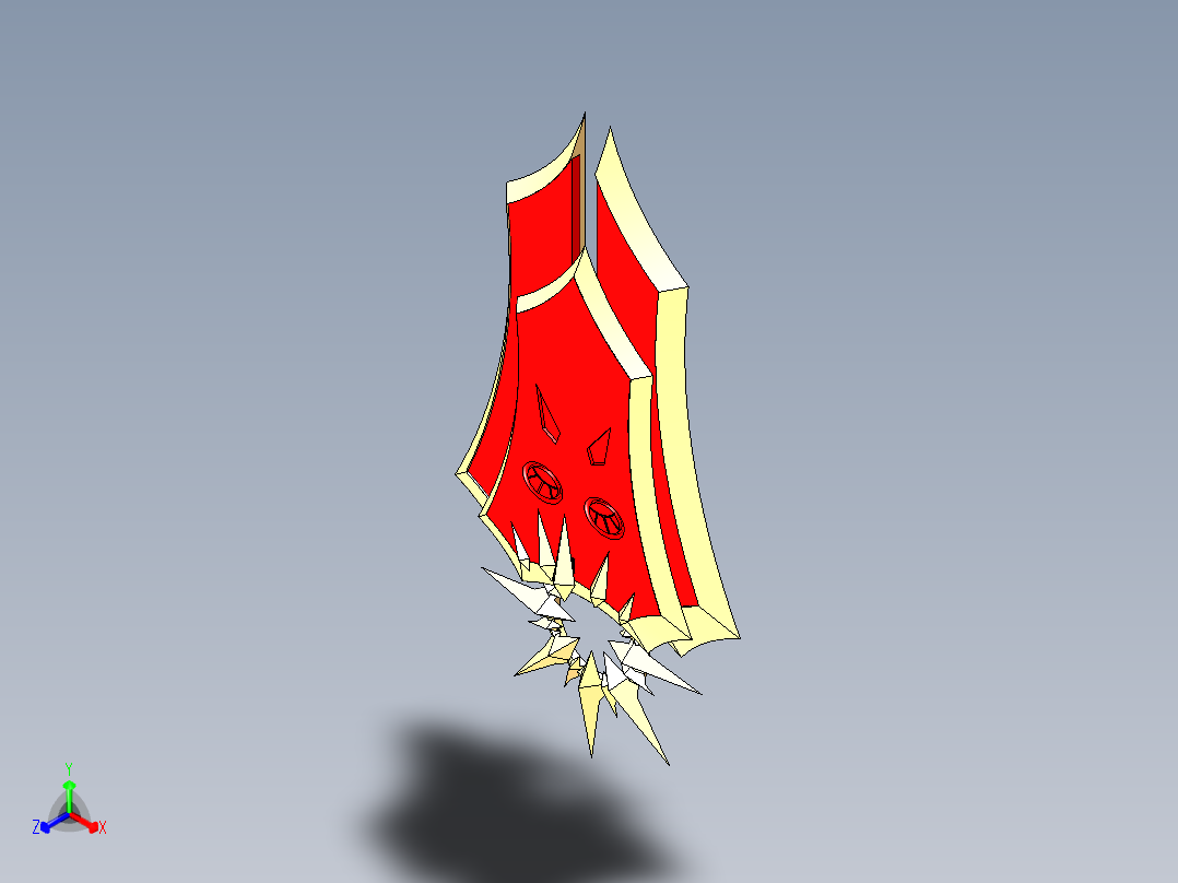 盾牌(28)正等轴测图