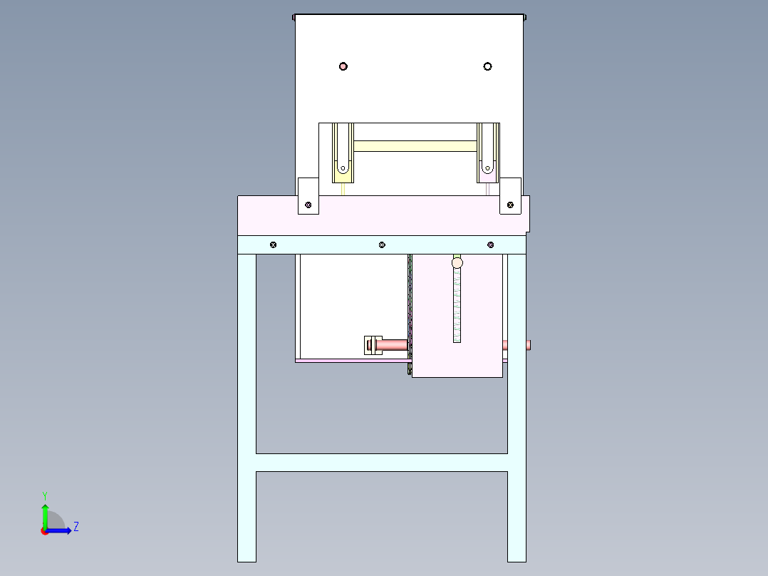 BD-450 烘焙月饼自动压模成型机左视图