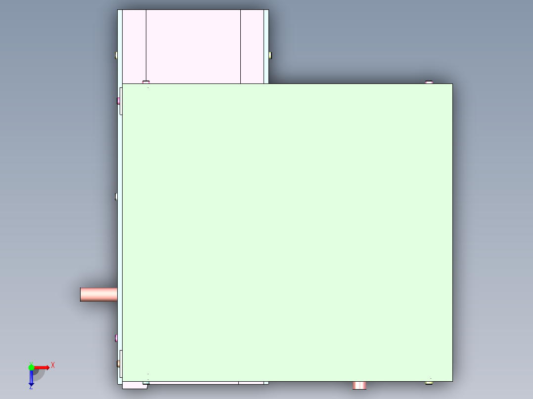 BD-450 烘焙月饼自动压模成型机俯视图