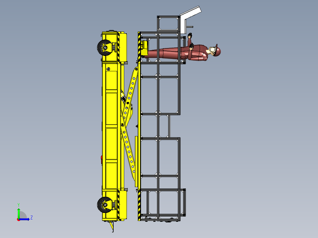 剪叉式升降机 、升降机(49)左视图