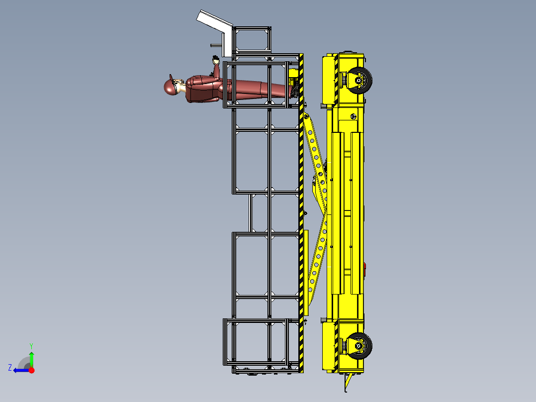 剪叉式升降机 、升降机(49)右视图