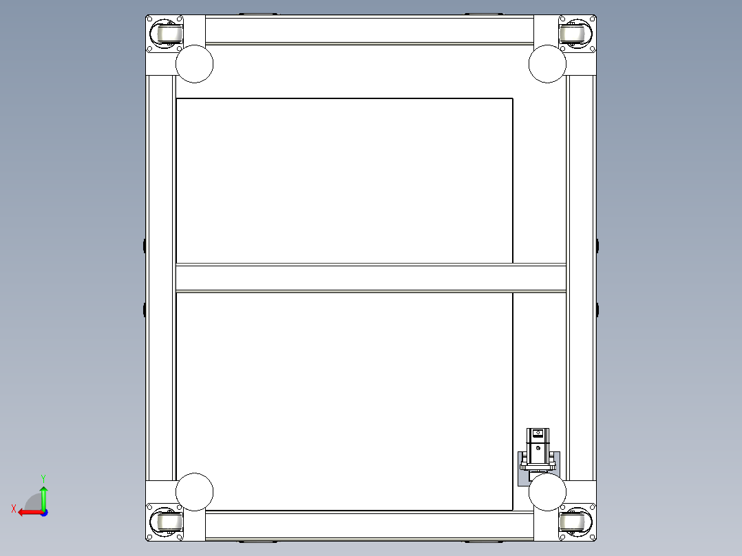 自动摆盘机后视图