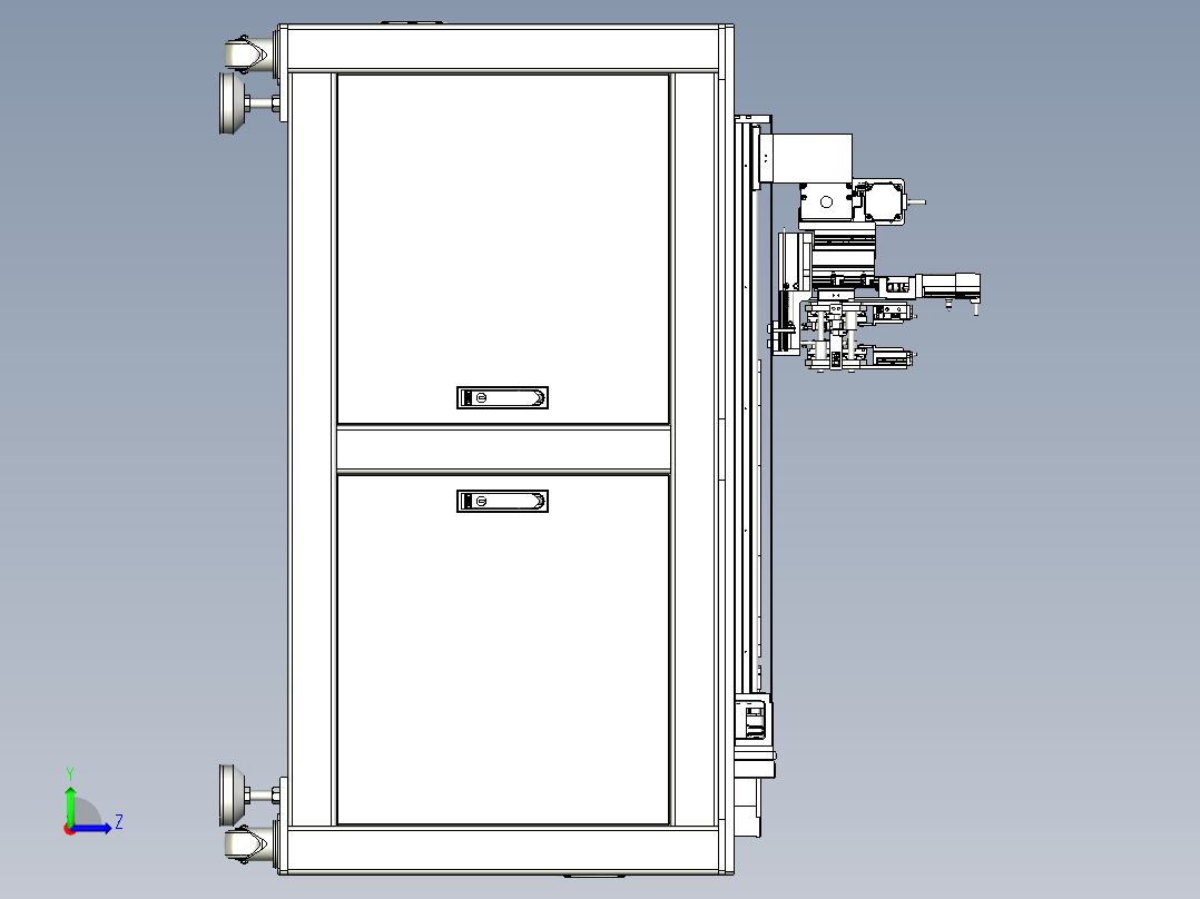 自动摆盘机左视图