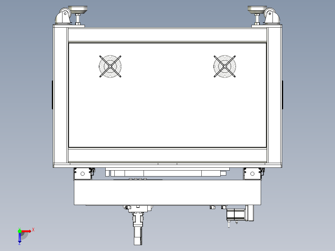 自动摆盘机俯视图