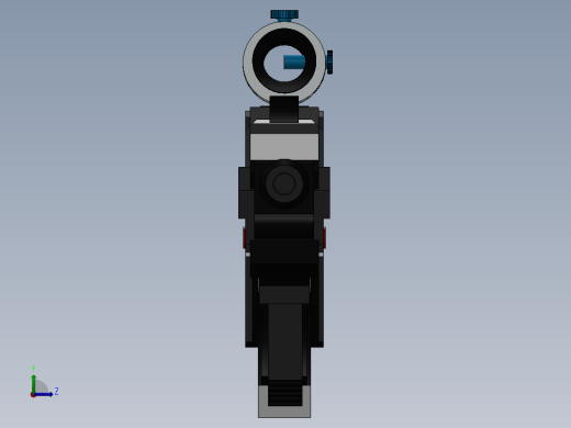 科幻重型狙击枪3D模型左视缩略图