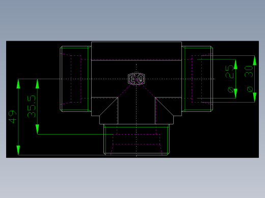 PARKER管接头EO Union tee T30SCFX_front