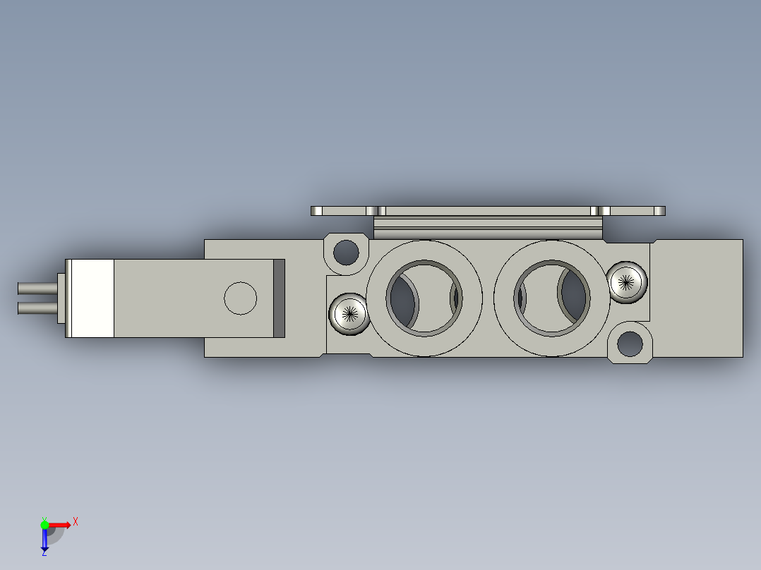 SY5120-5LZD-01-F2-电磁阀-带侧面式托架-SMC俯视图