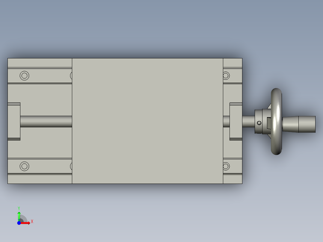 侧移动机构前视图