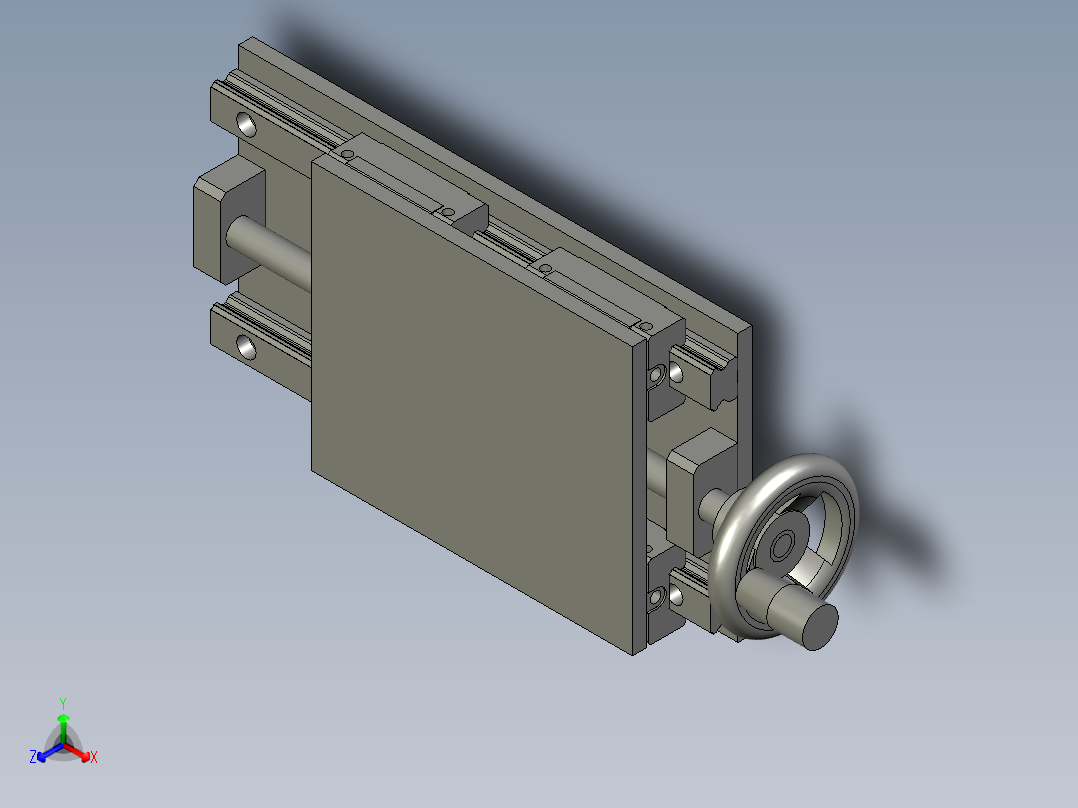 侧移动机构正等轴测图