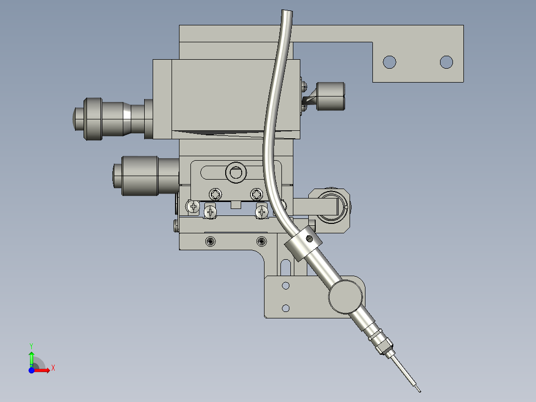 三维调整架step前视图