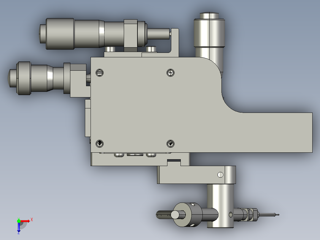 三维调整架step俯视图