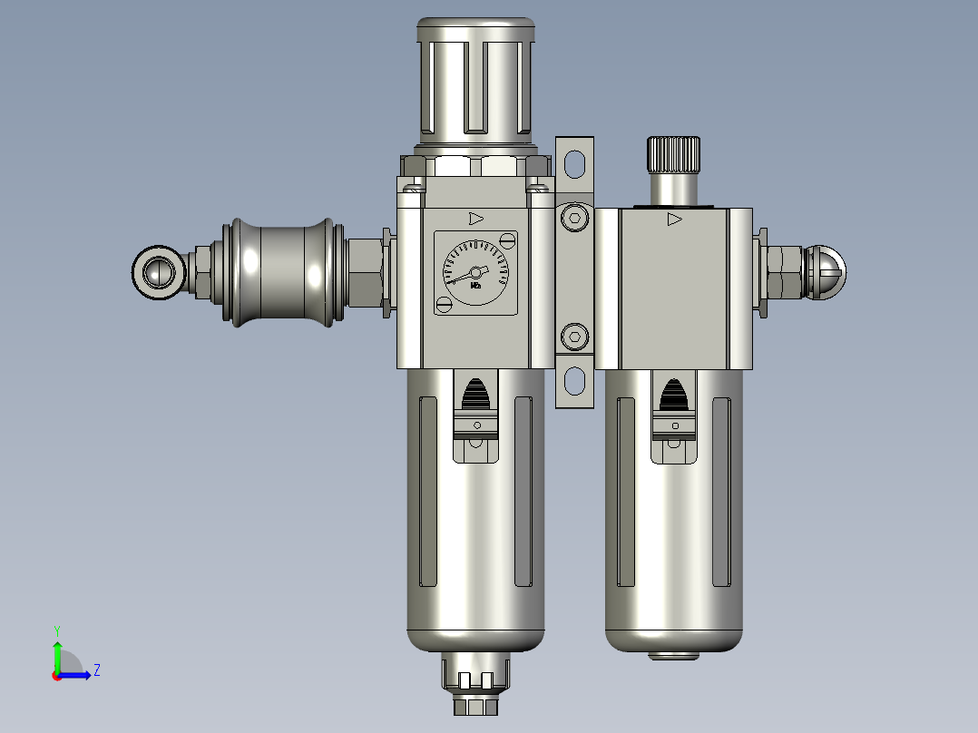 LXYC-BOSSNEW二联件部件左视图