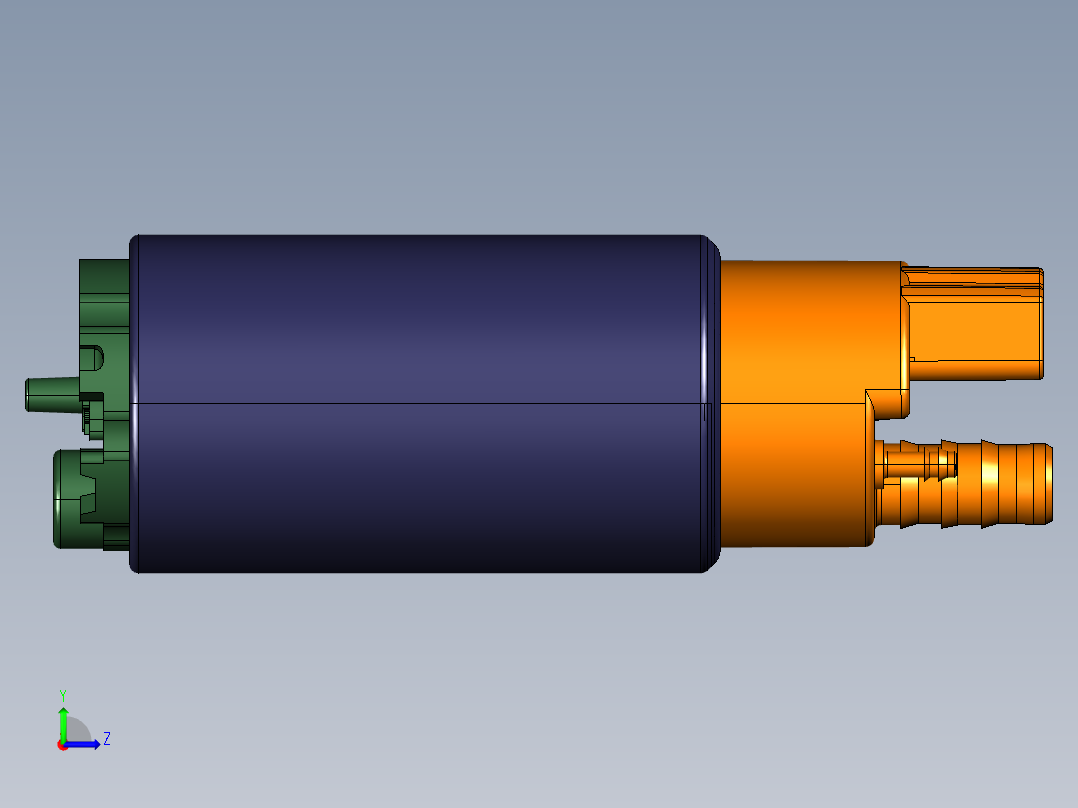 燃油泵总成的装置左视图