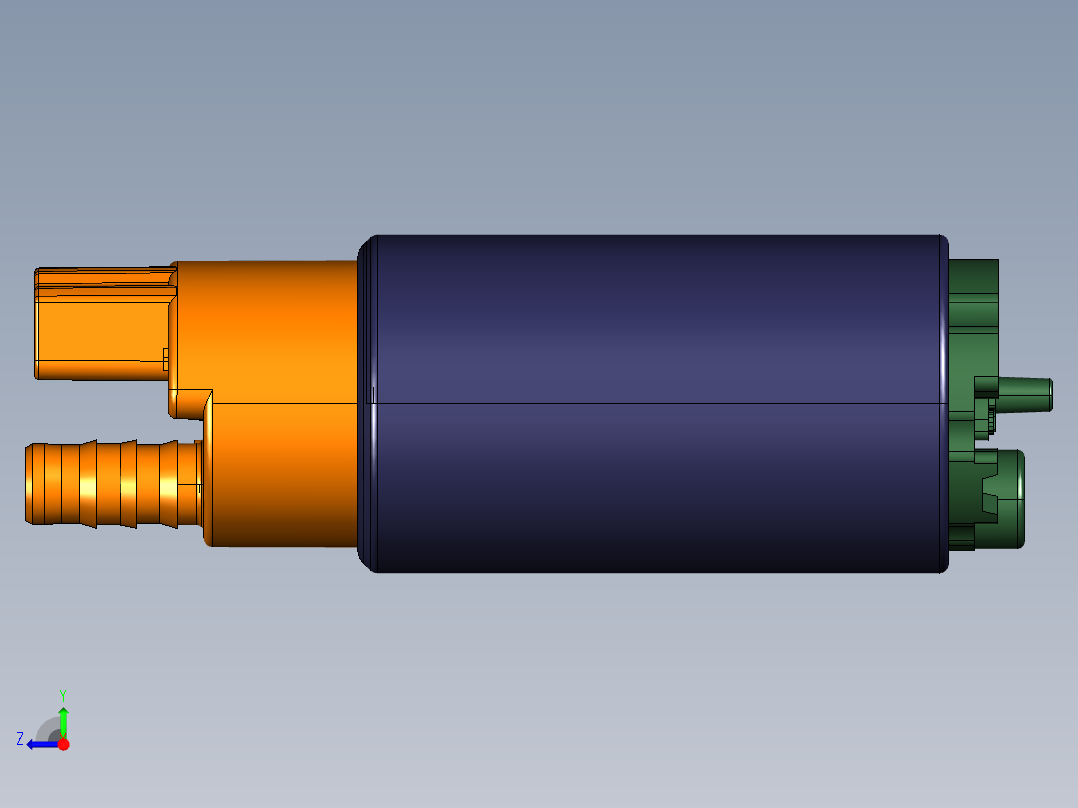 燃油泵总成的装置右视图