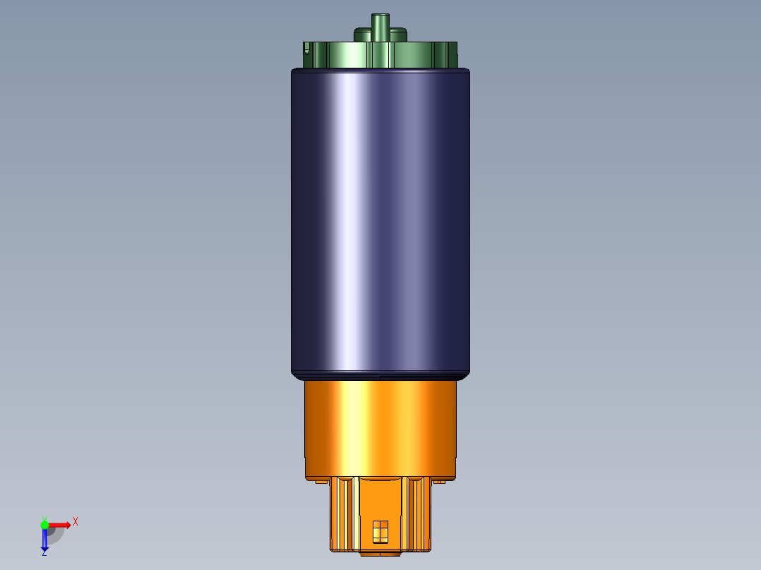 燃油泵总成的装置俯视图