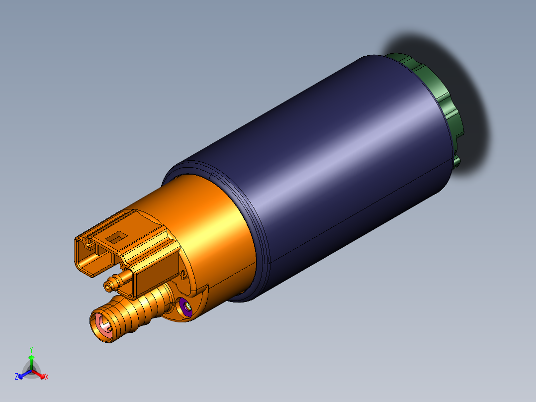 燃油泵总成的装置正等轴测图