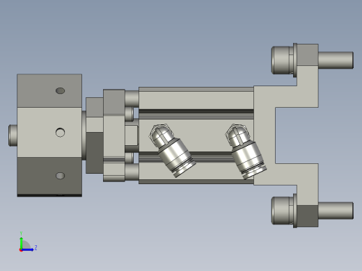 XM-02-03气缸旋转组件左视缩略图